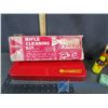 Image 4 : Outer's Rifle Cleaning Kit, & Assorted Vintage Hunting Items: Gun Cleaning Solvent, Wooden Gun Shock
