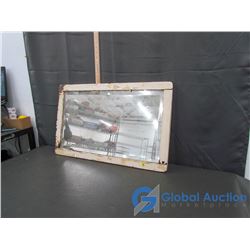 Vinage White Painted Wooden Framed Mirror