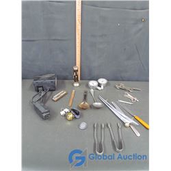 Retro Misc. Items: All-Weather Timer, Harmonica, Flashlight, Hood Ornament, & Etc.