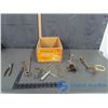 Image 1 : "Festive" Mandarin Orange Box & Vintage Misc. Tools, Etc.