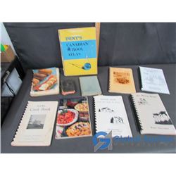 Vintage Poetry, Prayers, Atlas, and Recipe Books