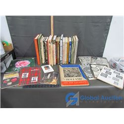 Various Books, Needle Work and Crochet and a Calender