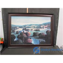 Framed Farm Land Art Piece ON DISPLAY