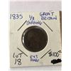 Image 1 : Extremely Rare Early 1835 Great Britain 1/3 Farhing