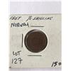 Image 1 : Rare Scarce 1867 Norway 1/2 Skilling Coin