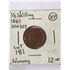 Image 1 : Rare Scarce 1867 Norway 1/2 Skilling Coin