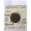 Image 1 : 1901 Netherlands Cent 15 Shields on Field