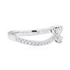 Image 1 : 0.21 ctw Diamond Ring - 18KT White Gold