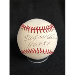 BILLY WILLIAMS SIGNED BASEBALL INSCRIBED HOF 87