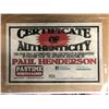Image 3 : PAUL HENDERSON SIGNED 16 x 20 PHOTO W/ COA