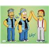 Image 1 : Cheech Marin & Tommy Chong Signed "The Simpsons" 11x14 Photo (JSA COA)