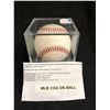 Image 2 : JOEL PINERO SIGNED BASEBALL WITH COA AND DISPLAY CASE