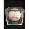 Image 1 : RON KITTLE SIGNED BASEBALL WITH COA AND CASE