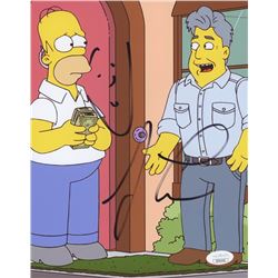 JAY LENO SIGNED SIMPSONS 8 X 10 ( JSA COA)