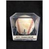 Image 2 : JEFF FRANCOUER SIGNED BASEBALL WITH DISPLAY CASE