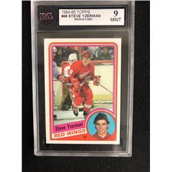 1984-85 TOPPS #49 STEVE YZERMAN ROOKIE CARD (9 MINT)