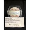 Image 2 : BRETT BUTLER SIGNED BASEBALL WITH COA AND DISPLAY COA
