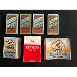 COLLECTIBLE VINTAGE CIGARETTE PACKAGES LOT