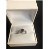 Image 1 : STERLING SILVER WITH RUBY WOMENS RING