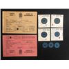 Image 1 : WW2 MILITARY COLLECIBLES LOT ( RATION BOOKS, TOKENS...)