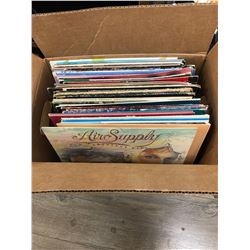 BOX OF VINYL RECORDS