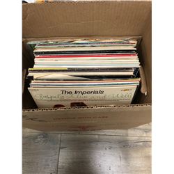 BOX OF VINYL RECORDS