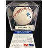 Image 3 : DON BAYLOR SIGNED BASEBALL WITH COA AND CASE