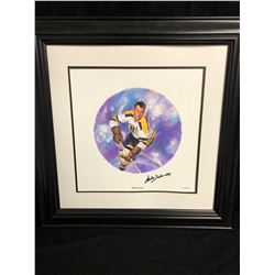 LTD EDITION MILT SCHMIDT SIGNED 12 X 12 PRINT