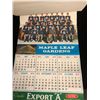 Image 4 : 1970 EXPORT A CALENDAR ( OCT TO JUNE) HOCKEY