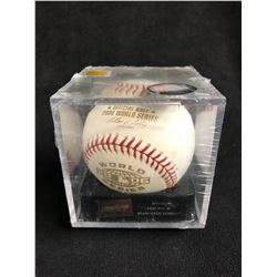 OFFICIAL WORD SERIES BASEBALL WITH DISPLAY CASE
