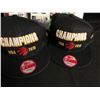 Image 2 : SPORTS FAN SOUVENIR LOT ( RAPTORS CHAMPS BASEBALL CAPS)