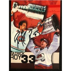 PATRICK ROY SIGNED 5 X 7 POST CARD