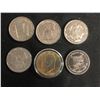 Image 1 : LOT OF 6 USA COINS WITH KENNEDY HALF DOLLAR