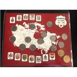 1867-1992 CANADIAN  DOLLAR AND QUARTER SET COMPLETE