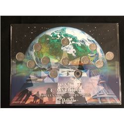 CANADIAN  2000 MILLENNIUM QUARTERS SETS COMPLETE