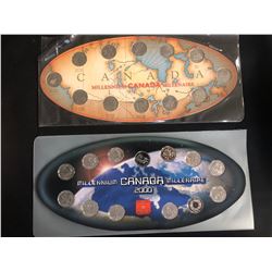 CANADIAN 1999+2000 MILLENNIUM QUARTERS SETS COMPLETE