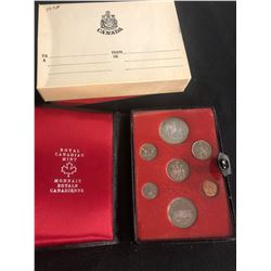 CANADIAN MINT 1973 DOUBLE DOLLAR MINT PROOF SET .800 SILVER NICE RAINBOW TONING ON SILVER DOLLAR