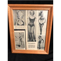 VINTAGE FRAMED MARILYN MUNROE POSTER