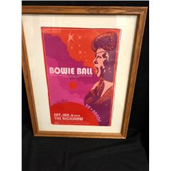 FRAMED BOWIE BALL CONCERT POSTER