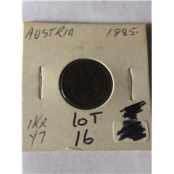 1885 Austria 1 Kreuzer Nice Early Coin
