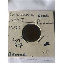1924 J Germany Reich in Extra Fine High Grade