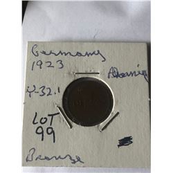 1923 Germany Reich in Extra Fine High Grade
