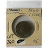 Image 1 : 1940 Slovada 1 Kor Nice Early WWII Coin