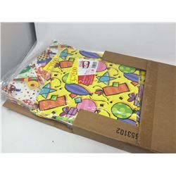 Case of Birthday 2 Sheet Flat Wrap Paper (36 Pcs)