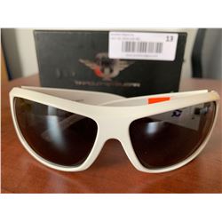 White Sunglasses with case alliance