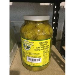 Jug of Hamburger Dill Pickle Slices 4L