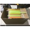 Image 1 : Case of Stone 11" Stout Wrapped Assorted Neon Drinking Straws