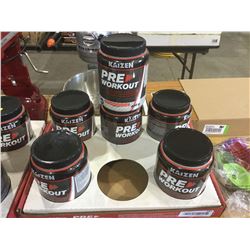 Case of 6 x 480g Kaizen Pre Workout pink lemonade