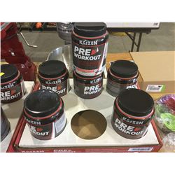 Case of 6 x 480g Kaizen Pre Workout pink lemonade
