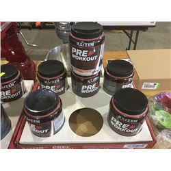 Case of 6 x 480g Kaizen Pre Workout pink lemonade